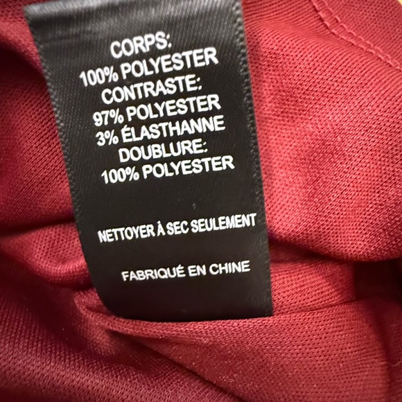 ASTR The Label Flutter Sleeve Draped Back Burgundy Wine Sequined Mini Dress Med - Picture 12 of 14